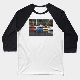 Yachts at Port Huon - Tasmania Baseball T-Shirt